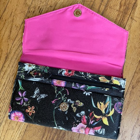 Black Floral Clutch - Picture 2 of 3